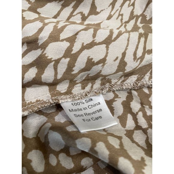 Parker Silk Animal Print Racerback Mini Dress Women's Size Large L - Picture 7 of 7